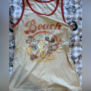 Disney Mickey Mouse and Minnie mouse summer tank top size medium faded design
